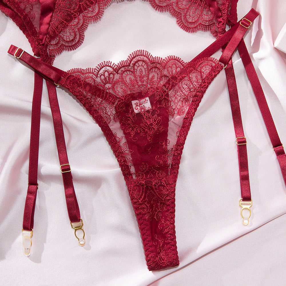 Lace Sheer Mesh Bra Set Lingerie - detail view 18