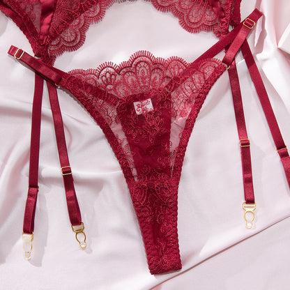 Lace Sheer Mesh Bra Set Lingerie - detail view 18