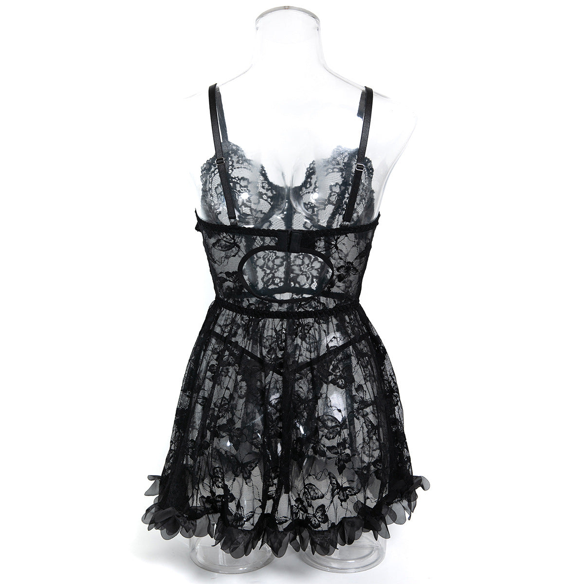 Lace Sheer Mesh Lingerie Set - detail view 10