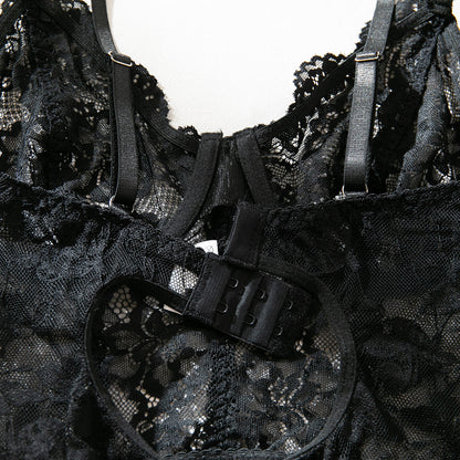 Lace Sheer Mesh Lingerie Set - detail view 18