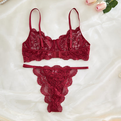 Lace Sheer Mesh Lingerie Set - detail view 27