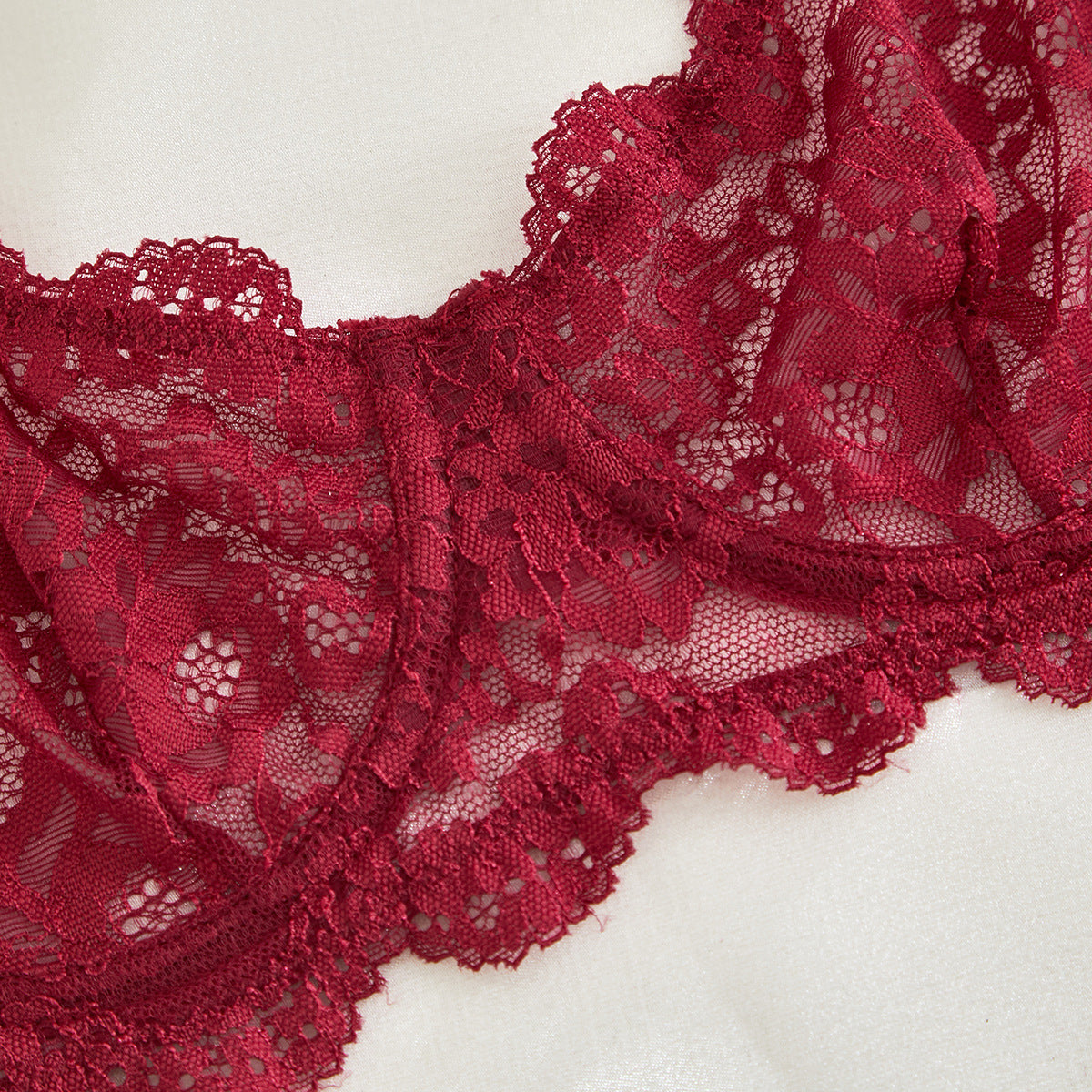 Lace Sheer Mesh Lingerie Set - detail view 28