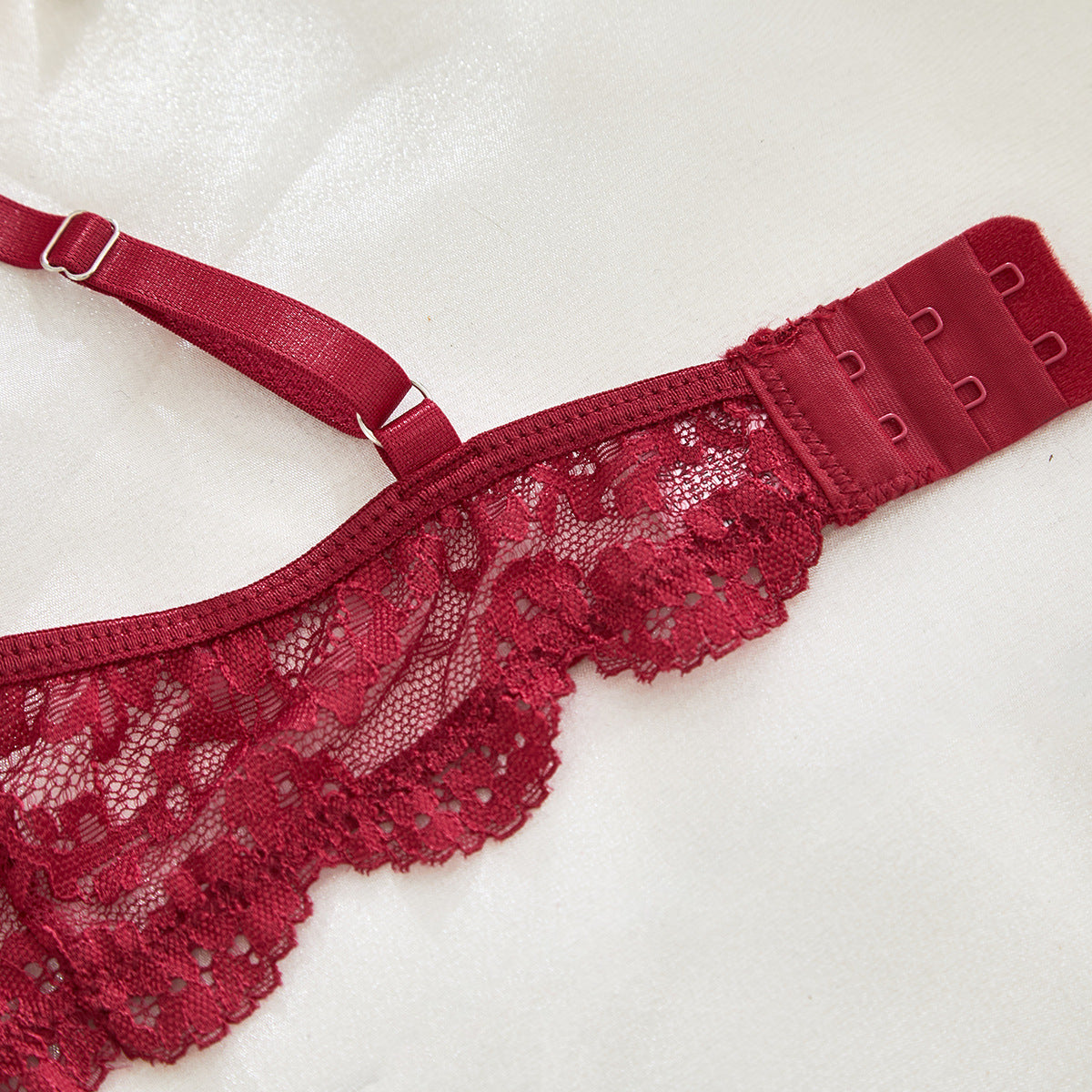 Lace Sheer Mesh Lingerie Set - detail view 29