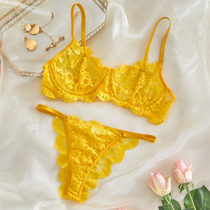 Lace Sheer Mesh Lingerie Set - detail view 33