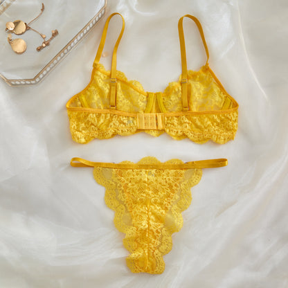 Lace Sheer Mesh Lingerie Set - detail view 34
