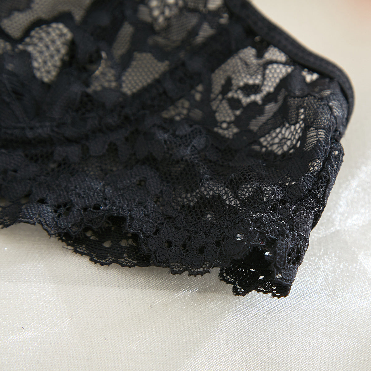 Lace Sheer Mesh Lingerie Set - detail view 45