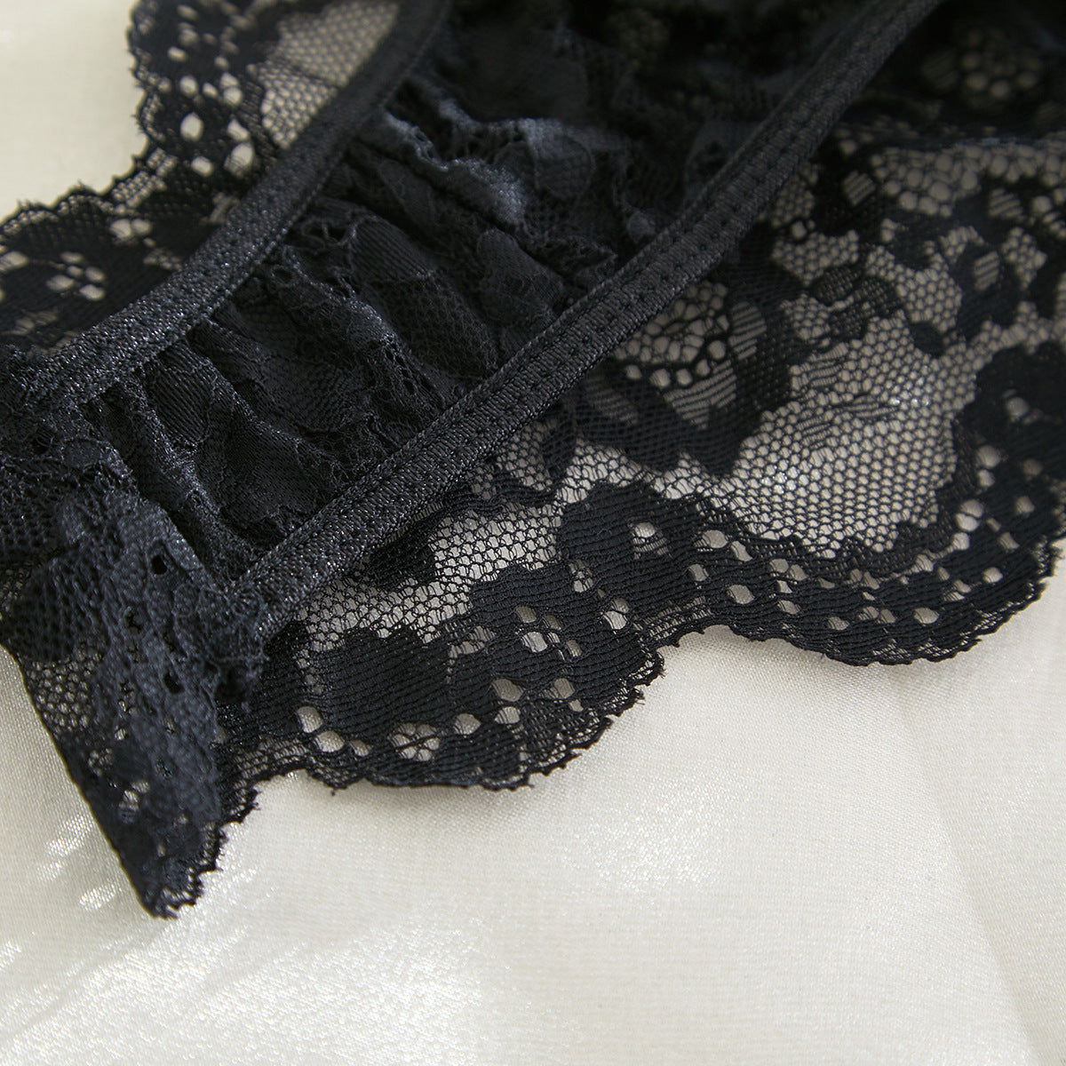 Lace Sheer Mesh Lingerie Set - detail view 47