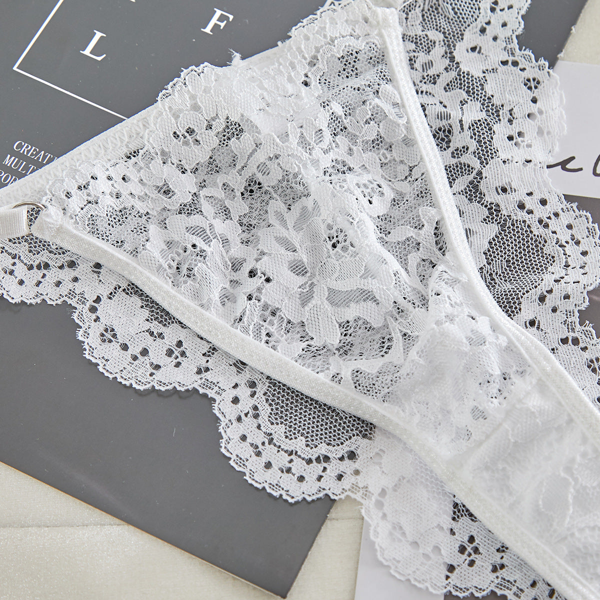 Lace Sheer Mesh Lingerie Set - detail view 56