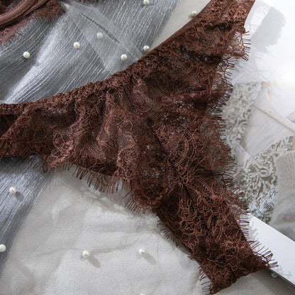 Lace Sheer Mesh Push-Up Lingerie Set - detail view 26