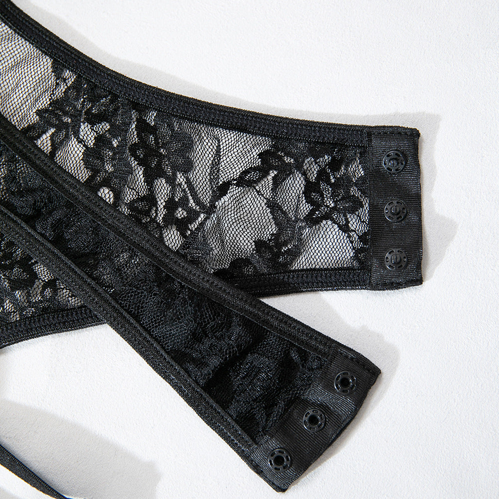 Lace Sheer Mesh Underwire Bodysuit - detail view 19