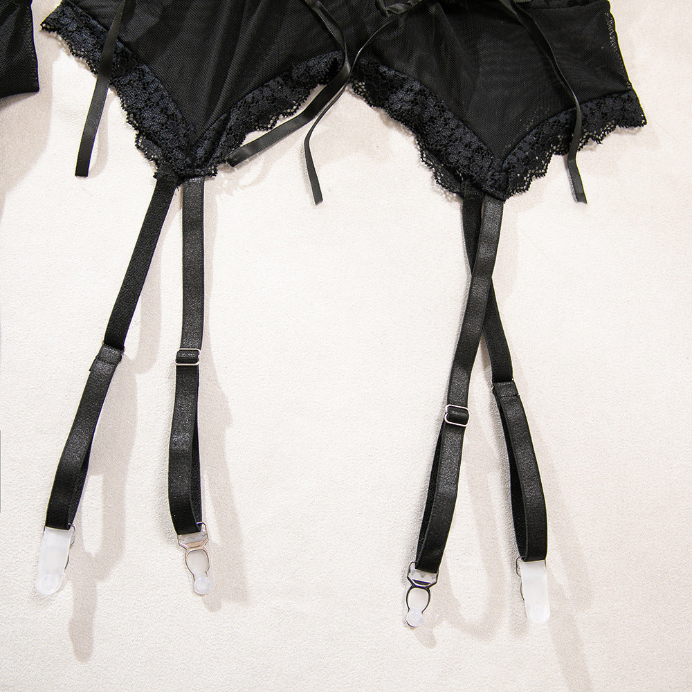 Lace Stockings Push-Up Lingerie Set - detail view 17