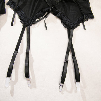 Lace Stockings Push-Up Lingerie Set - detail view 17