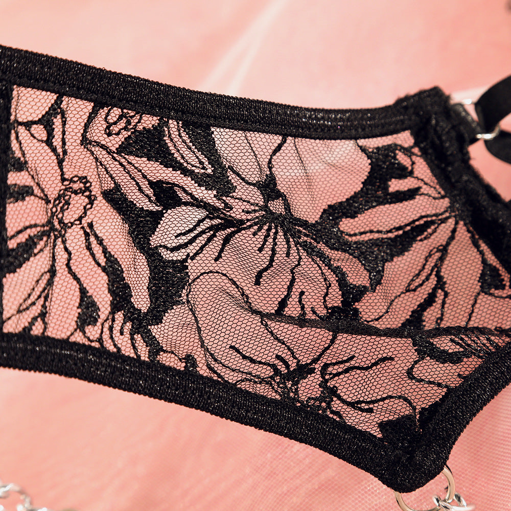 Mesh 4-Piece Set Cutout Lingerie - detail view 32