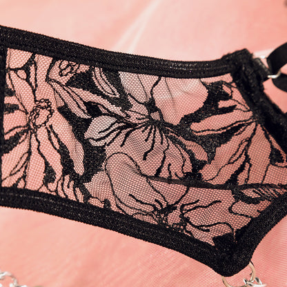 Mesh 4-Piece Set Cutout Lingerie - detail view 32