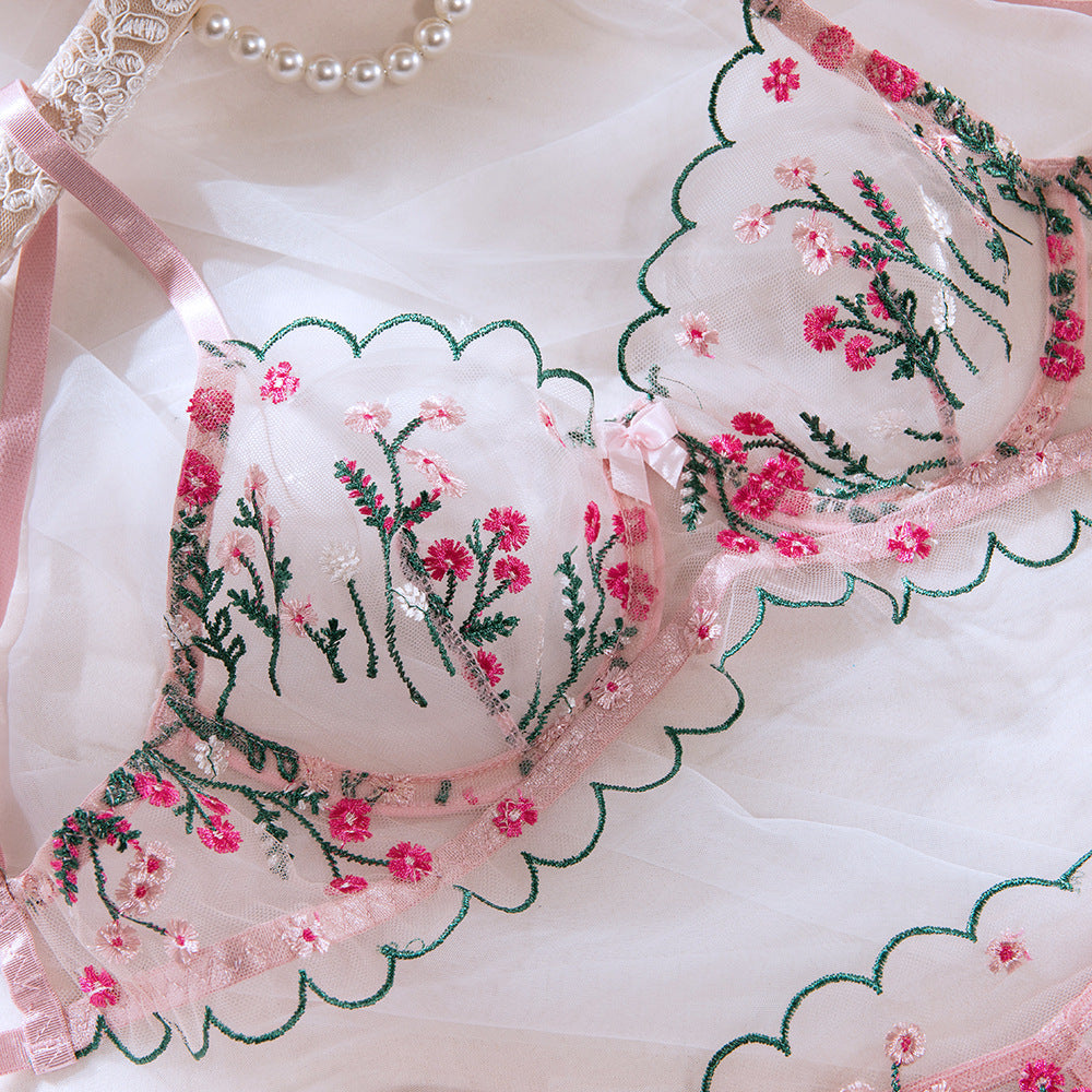 Mesh Bra Set Push-Up Lingerie - detail view 12