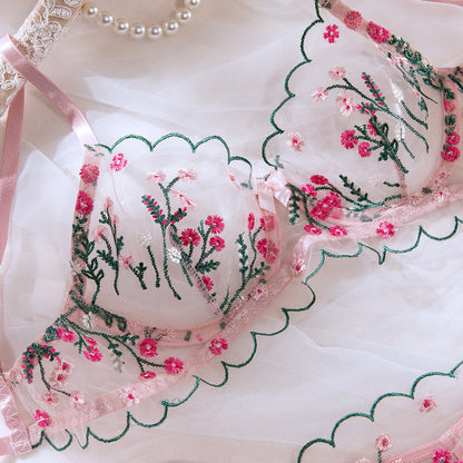 Mesh Bra Set Push-Up Lingerie - detail view 12