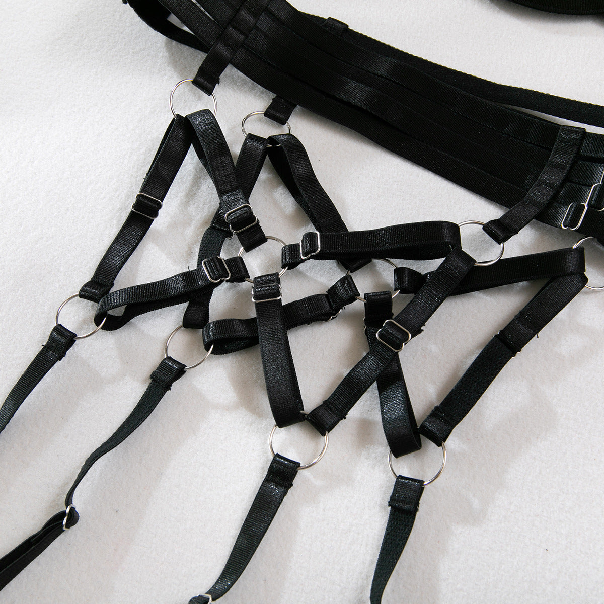 Mesh Push-Up Underwire Lingerie Set - detail view 34