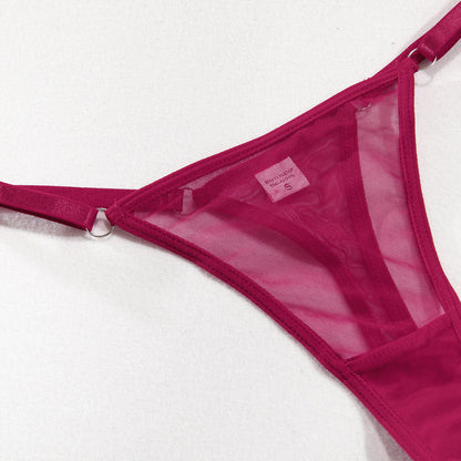 Mesh Shapewear Bodysuit Push-Up Lingerie Set - detail view 59