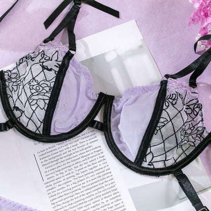 Mesh Sheer 3-Piece Set Lingerie - detail view 11