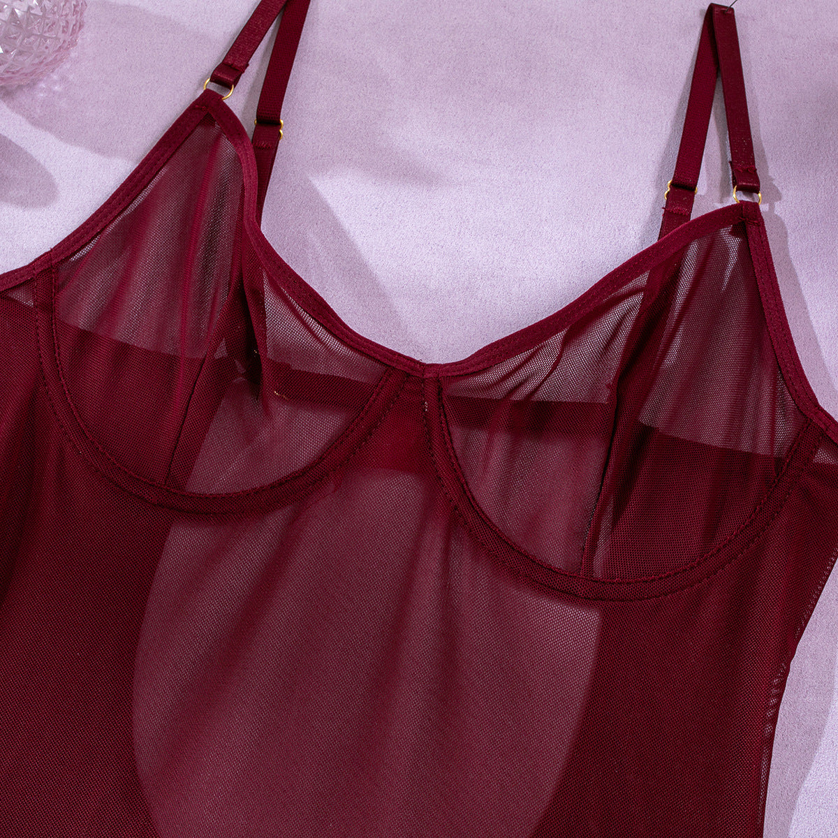 Mesh Sheer 3-Piece Set Lingerie - detail view 24