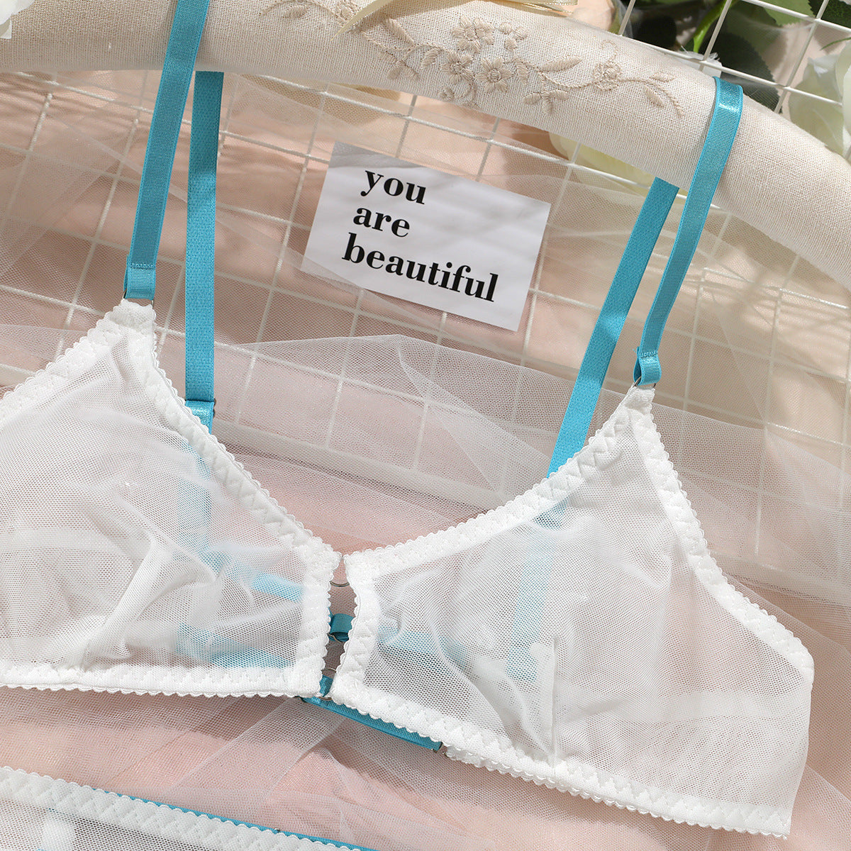 Mesh Sheer 3-Piece Set Lingerie - detail view 27