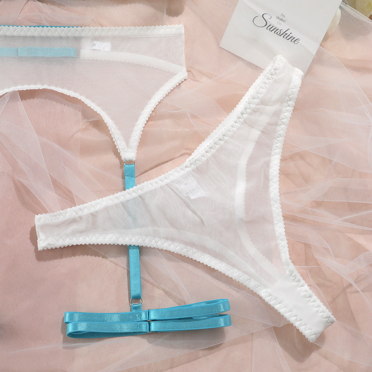 Mesh Sheer 3-Piece Set Lingerie - detail view 28