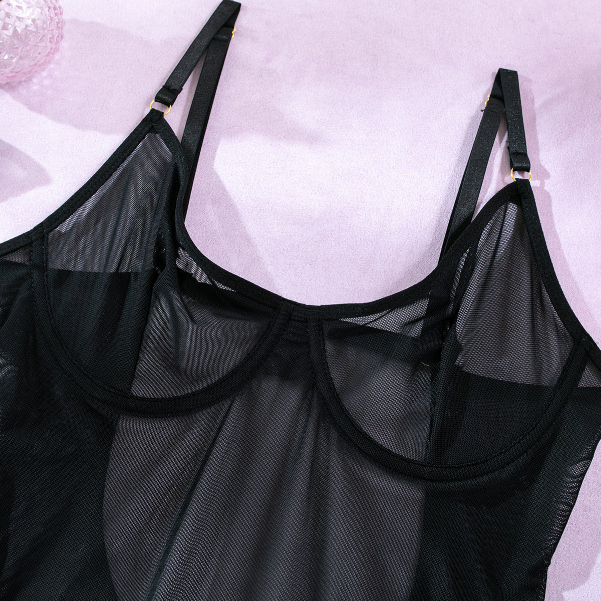 Mesh Sheer 3-Piece Set Lingerie - detail view 34
