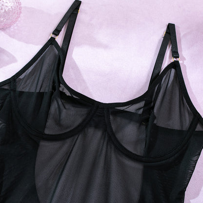 Mesh Sheer 3-Piece Set Lingerie - detail view 34