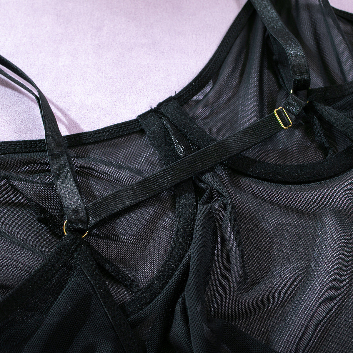 Mesh Sheer 3-Piece Set Lingerie - detail view 35
