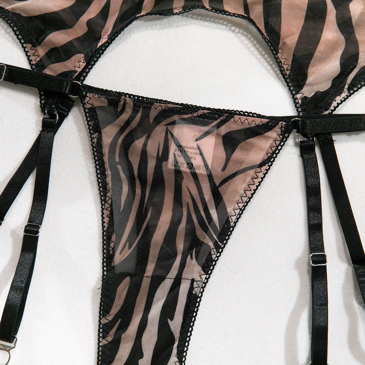 Mesh Sheer 4-Piece Set Lingerie - detail view 14