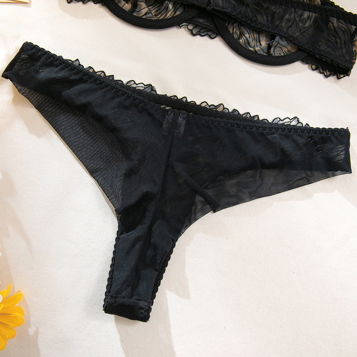 Mesh Sheer Bra Set Lingerie - detail view 15