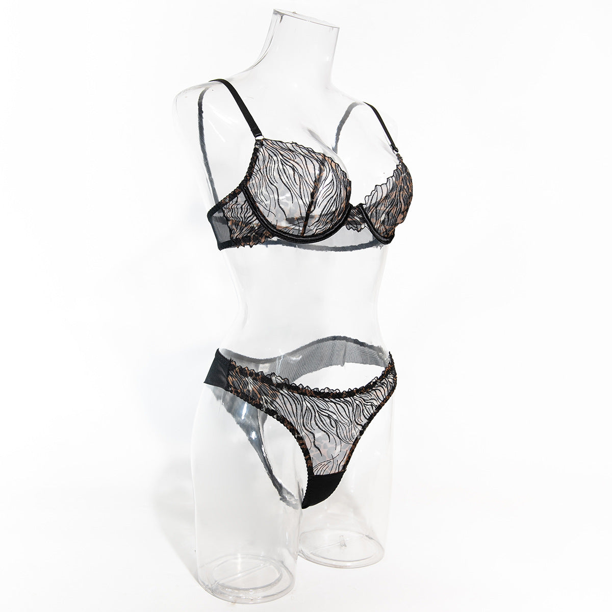 Mesh Sheer Bra Set Lingerie - detail view 17