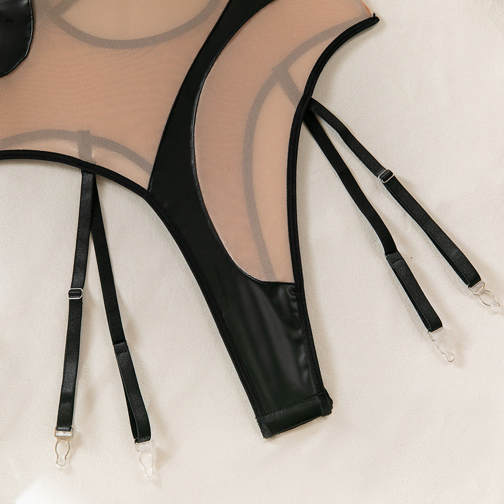 Mesh Sheer Halter Bodysuit - detail view 30