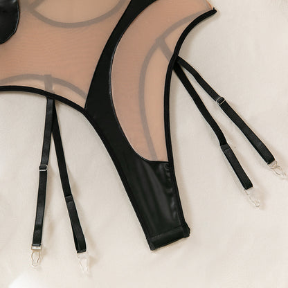 Mesh Sheer Halter Bodysuit - detail view 30