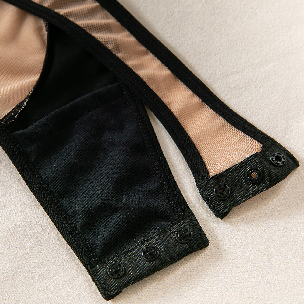 Mesh Sheer Halter Bodysuit - detail view 31