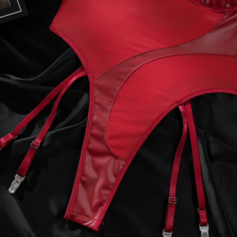 Mesh Sheer Halter Bodysuit - detail view 48