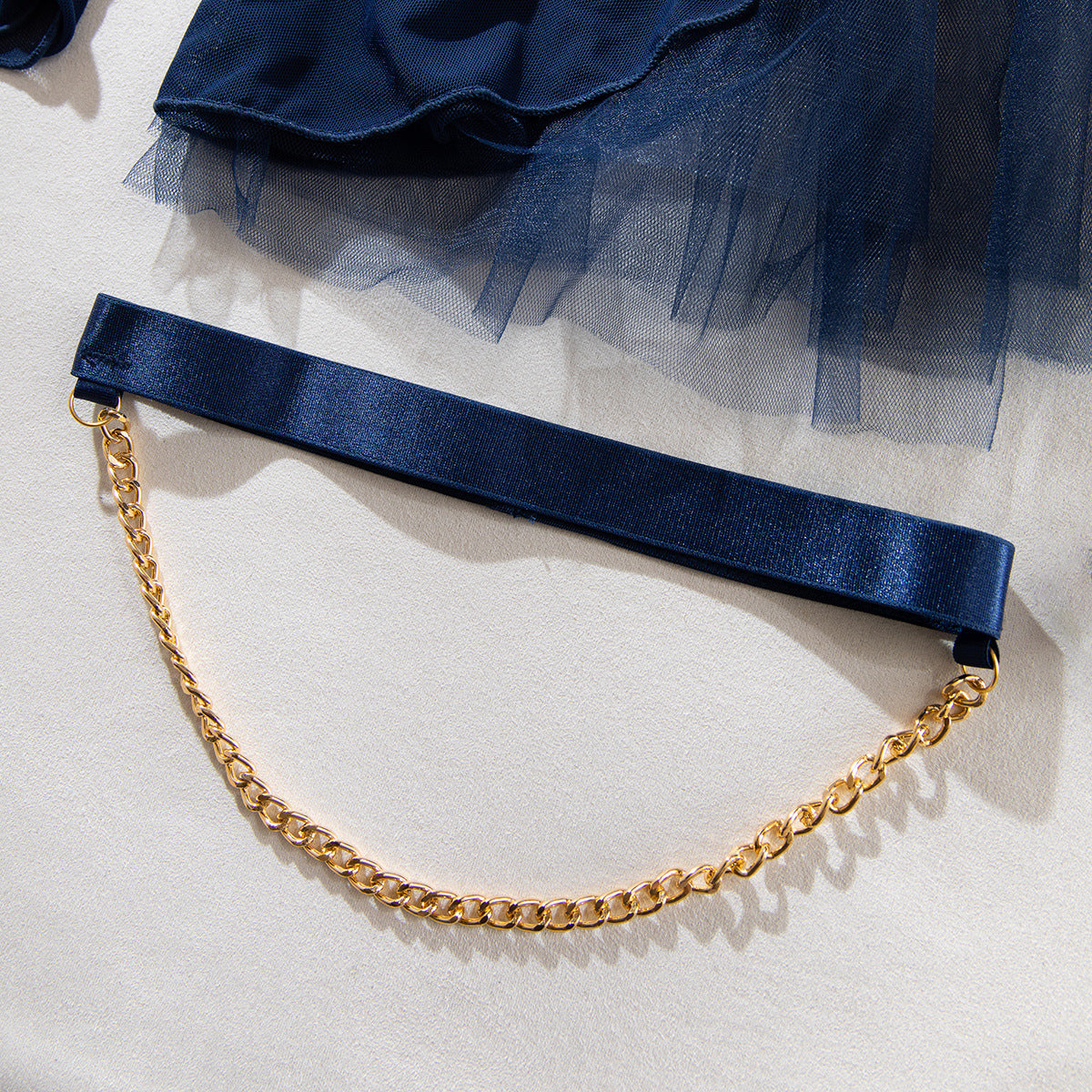 Mesh Sheer Halter Lingerie Set - detail view 33