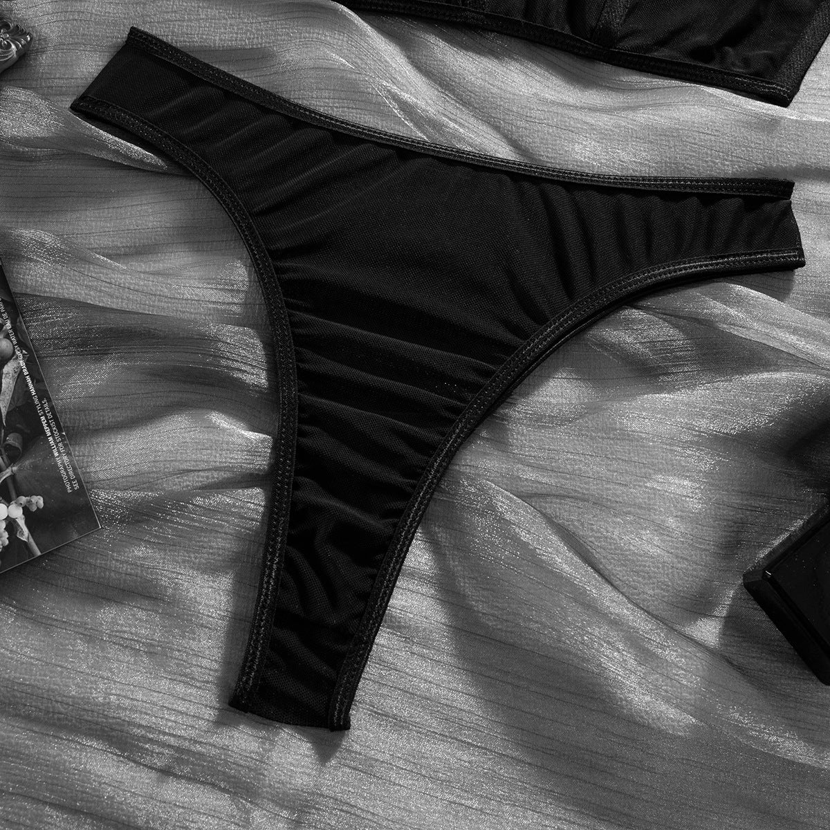Mesh Sheer Push-Up Lingerie Set - detail view 43