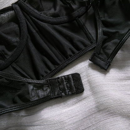 Mesh Sheer Push-Up Lingerie Set - detail view 45