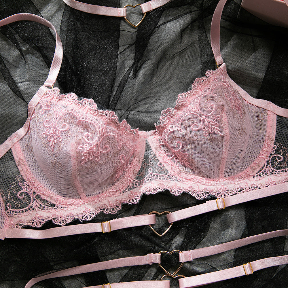 Pink Push-Up Halter Lingerie Set - detail view 13