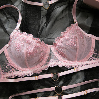 Pink Push-Up Halter Lingerie Set - detail view 13