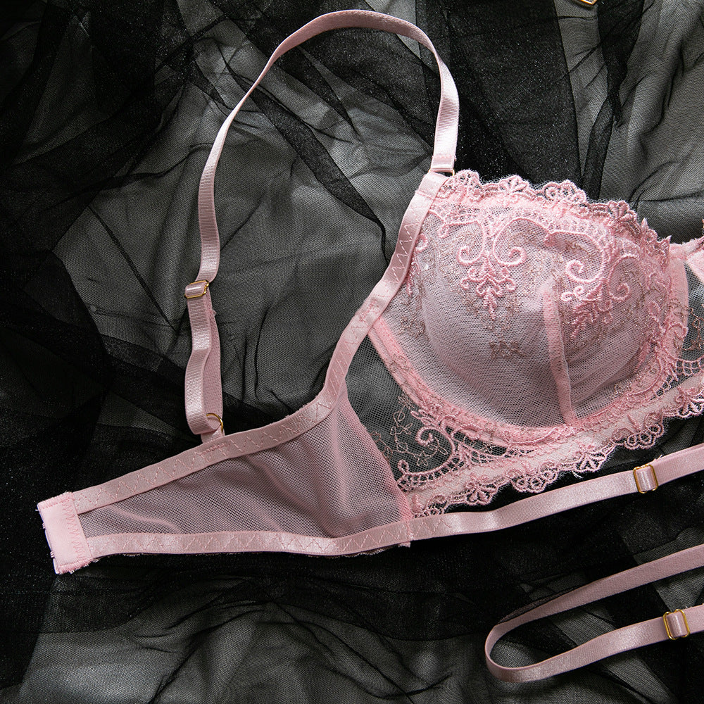 Pink Push-Up Halter Lingerie Set - detail view 15
