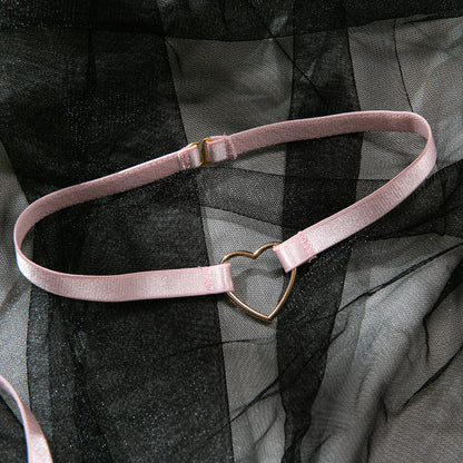 Pink Push-Up Halter Lingerie Set - detail view 19
