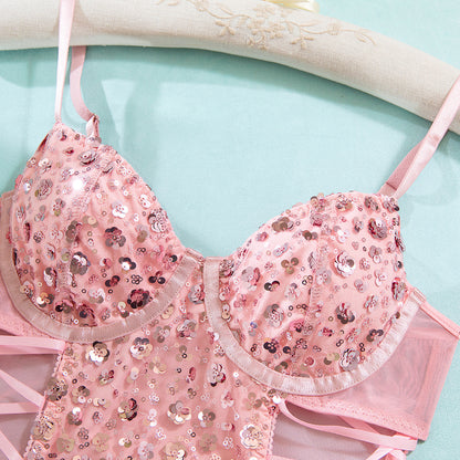 Pink Shapewear Bodysuit Push-Up - detail view 10