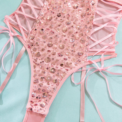 Pink Shapewear Bodysuit Push-Up - detail view 12