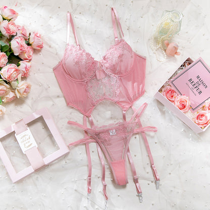 SoftRevel Push-Up Underwire Lingerie Set - flat lay