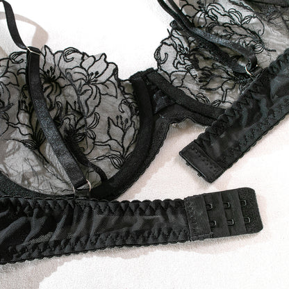 Sheer Mesh 3-Piece Set Chain Lingerie - detail view 27