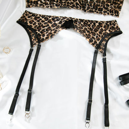 Sheer Mesh 4-Piece Set Bra Lingerie - detail view 12