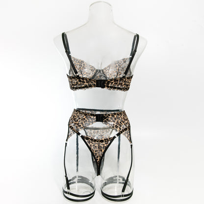 Sheer Mesh 4-Piece Set Bra Lingerie - detail view 20