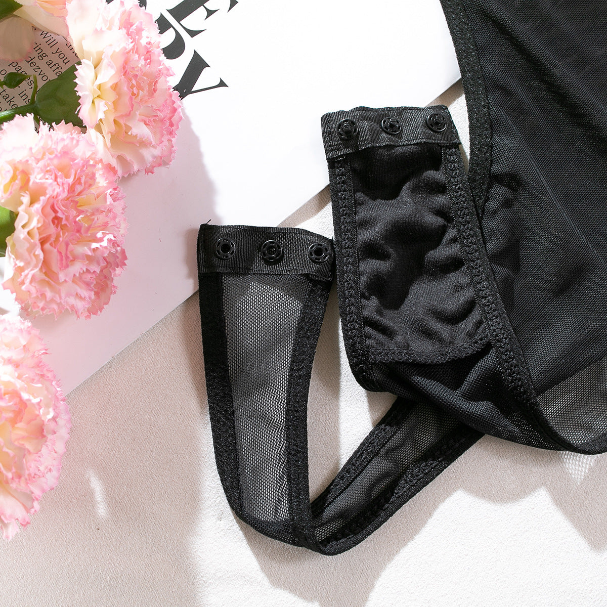 Sheer Mesh Bodysuit - detail view 29